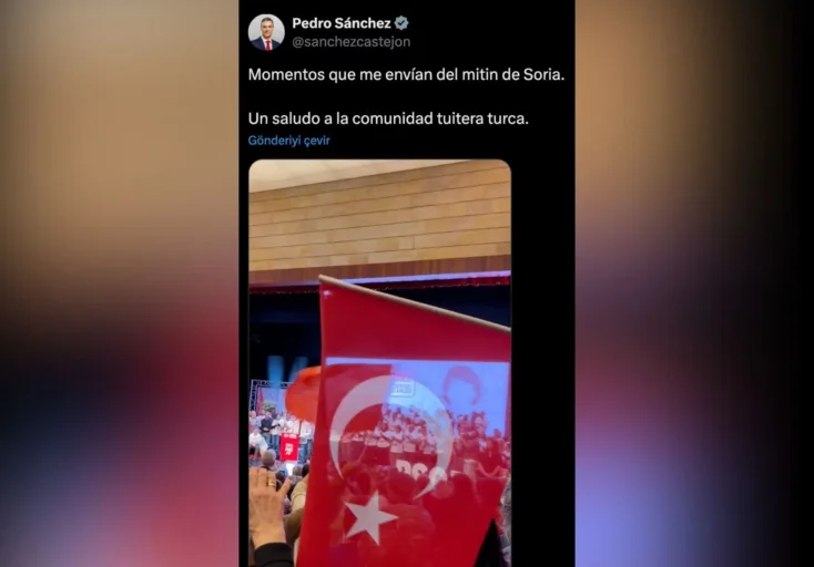 ispanya sanchez tweet 2 İspanya Başbakanı Sanchez'den Türkiye paylaşımı