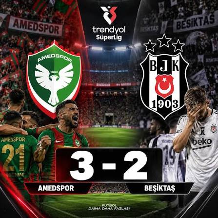 amed besiktas skor Amedspor, Beşiktaş’a geçit vermedi! Süper Lig’in yeni lideri oldu