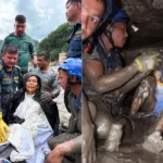 nepal113 Çamur altından mucize kurtuluş. 10 gün sonra sağ bulundu.