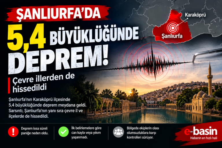 urfa deprem gorseli12 Şanlıurfa'da 5,4 büyüklüğünde deprem! Çevre illerden de hissedildi