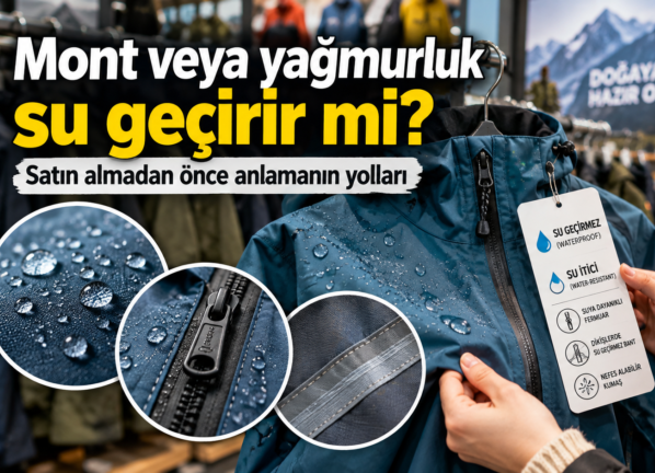 Mont veya yağmurluğun su geçirip geçirmediği nasıl anlaşılır?