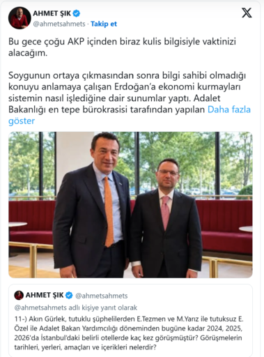 ahmet sik1 Ahmet Şık'tan yeni vurgun ifşası: AKP içinden kulisler aktardı