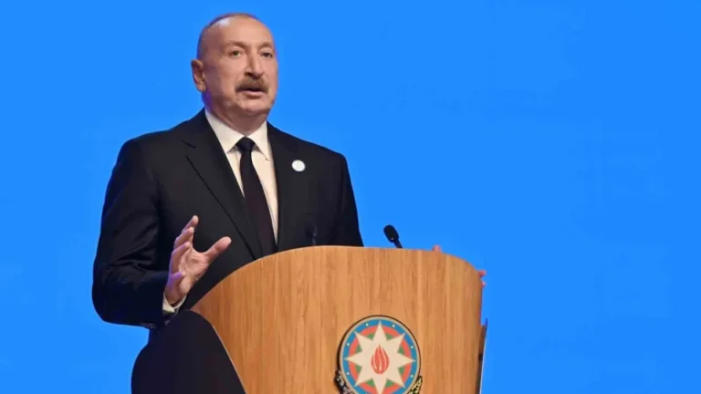 azerbaycan cumhurbaskani aliyev konustu2 Aliyev’den dikkat çeken sözler: “Kimsenin yardımına ihtiyacımız yok” – Türkiye ile ilişkiler ne durumda?